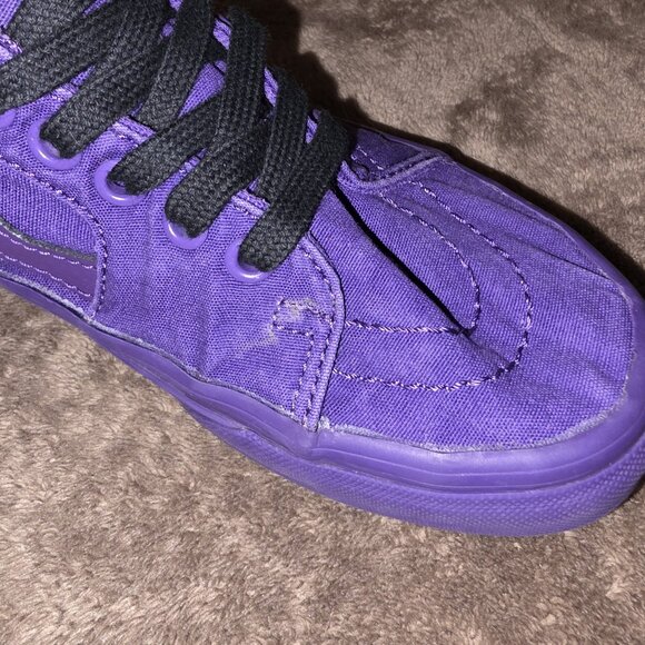 Vans Sk8-Hi Purple Canvas High Top Sneakers Men’s 4.5 / Women’s 6 Y2K - Picture 4 of 13